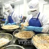 越南加工的虾类产品。