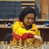越南棋手黄氏宝簪在比赛中（图片来源：体育报）
