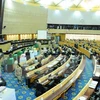 泰国立法议会举行会议。