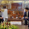 河内市人民委员会主席阮德钟会见以色列驻越大使。（图片来源：http://hanoimoi.com.vn）