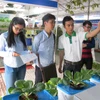 第五届胡志明市农业种子展销会参观者。