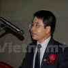 越南驻韩国副大使陈英宇在第四次越南青年科学家研讨会上发表讲话。