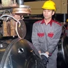 附图：山河国际股份公司生产的不锈钢水箱。（图片来源：越南人民报）
