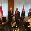澳大利亚总理马尔科姆·特恩布尔7月7日会见印度尼西亚总统佐科·维多多。