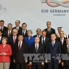 阮春福总理与出席G20汉堡峰会的各位领导。