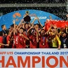 越南U15足球队夺得冠军。（图片来源：越南人民报）