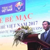 旅外越南人国家委员会副主任梁青毅在仪式上发表讲话。（图片来源：越南人民报）