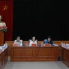 越共中央民运部部长张氏梅主持会议。（图片来源：越通社）