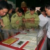 “黄沙与长沙归属越南”地图资料展在薄辽省举行。（图片来源：越通社）
