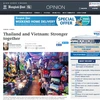 泰国媒体高度评价泰越两国关系的发展展望。（图片来源：Bangkok Post）