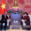 越南国会主席阮氏金银会见古巴驻越大使和莫桑比克总检察长