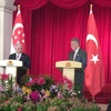 李显龙总理与来新进行正式访问的土耳其总理耶尔德勒姆在联合记者会上宣布这项消息。（图片来源：因特网）
