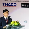 越南交通运输部副部长阮玉东在会上发表讲话。