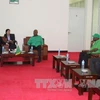越共代表团会见坦桑尼亚革命党总书记阿卜杜拉曼·基纳纳（图片来源：越通社）