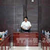 范平明部长在会上发表讲话。（图片来源：越通社）