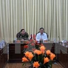 后江省人民委员会副主席阮文俊在会上发表讲话。
