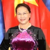 越共中央政治局委员、国会主席阮氏金银。（图片来源：越通社）