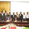 河南省人民委员会与韩国京畿道签署合作备忘录。（图片来源：越通社）