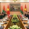 越白政府间军事技术合作混合委员会第16次会议场景。（图片来源：http://www.qdnd.vn）