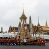 泰国先王普密蓬遗体火化仪式举行。（图片来源：越通社）