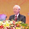 越共中央总书记阮富仲在十月革命胜利100周年纪念典礼上发表讲话