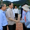 国家主席陈大光检查岘港市第十二号台风后恢复重建工作