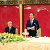 越南国家主席陈大光设宴欢迎美国总统唐纳德·特朗普访越。（图片来源：越通社）