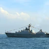 越南海军黎太祖012号导弹护卫舰参加国际舰队检阅活动