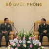 越南人民军总参谋长潘文江会见日本陆上自卫队参谋长山崎幸二