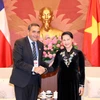 越南国会主席阮氏金银会见智利众议院议长