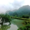  归山河与高平省重庆县边境地区美不胜收的风景