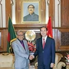 越南国家主席陈大光会见孟加拉国总统阿卜杜勒·哈米德