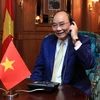 越南政府总理阮春福与新西兰总督通电话