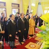政府副总理张和平前来告别越南佛教协会中央证明理事会副法主释清衫和尚