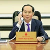 越南国家主席陈大光与俄罗斯总统普京通电话