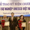 20名河内市民荣获“致力于越南UNESCO 事业”纪念章