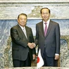 越南国家主席陈大光会见日本众议院议长大岛理森