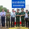 朔庄省边防部队开展海洋边界区警示牌竖立项目
