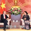 越南国会主席阮氏金银会见欧洲议会贸易委员会主席