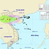 8月16日夜第四号台风直接影响广宁至乂安各省