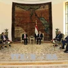 越南国家主席陈大光与埃及总统阿卜杜勒·法塔赫·塞西举行会谈