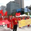 旅居中国香港和澳门越侨欢度国庆节
