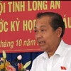 越南政府常务副总理张和平会见隆安省选民