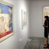 小型雕刻与丝绸画展览会在河内举行