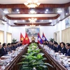 越共中央检查委员会与老挝人民革命党中央纪检委员会加强合作