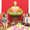 越共中央民运部部长会见古巴全国妇女联合会代表团