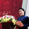  越南国会主席阮氏金银出席朱文安学校110周年校庆庆典