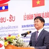 越共中央总书记阮富仲援建老挝波里坎赛省的一所学校落成移交
