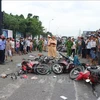 越南隆安省集装箱车连撞等待红灯车辆案——敲响交通安全警钟