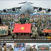 “越南维和力量出征执行国际任务”作品获得黄金瞬间新闻摄影大赛特等奖